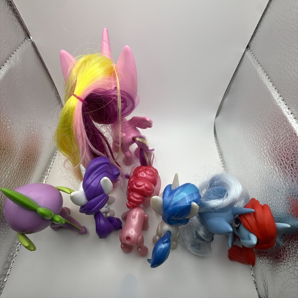 My Little Pony Mega Friendship‎ MLP Lot Of 8 Spike & 7 Ponies with Cadance 6" - Picture 14 of 14
